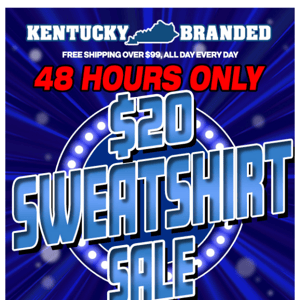 Last Day For $20 Sweatshirts!