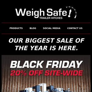 Weigh Safe's Biggest Sale of the Year is Here 🎊