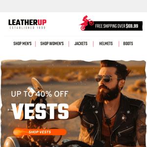 Up to 40% OFF 🤯 Motorcycle Vests