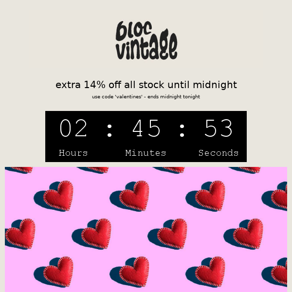 be my valentine | 14% extra off for 3 more hours <3