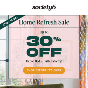 Last Chance: Up to 30% Off Decor & More