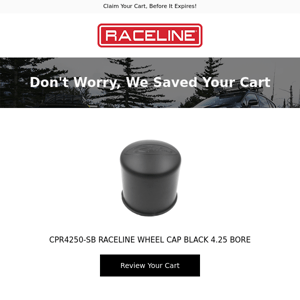 Don't miss out on CPR4250-SB RACELINE WHEEL CAP BLACK 4.25 BORE, claim your cart!