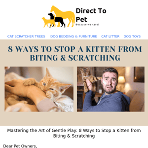 Tired of Biting and Scratching? Discover 8 Effective Techniques to Curb Kitten's Playful Nature