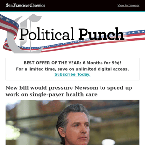New bill would pressure Newsom to speed up work on single-payer health care