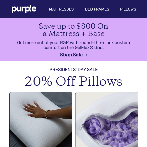 Purple DreamLayer™ Pillow