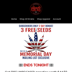 Last chance for FREE Seeds 🇺🇸