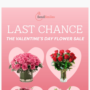 LAST CHANCE❣️15% Off Valentine’s Flowers