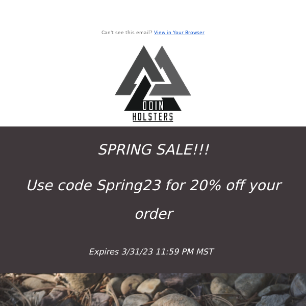 Spring Sale and Helm of Awe Is Back!