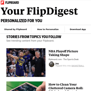 Your FlipDigest: stories from Sports, How-To, Nature and more