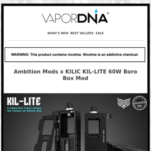 Ambition Mods and KILIC Customs the KIL-LITE 60W Boro Box Mod!