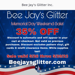 Memorial Weekend Sale