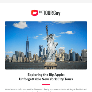Unforgettable New York City Tours