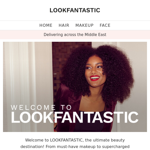 Welcome to LOOKFANTASTIC