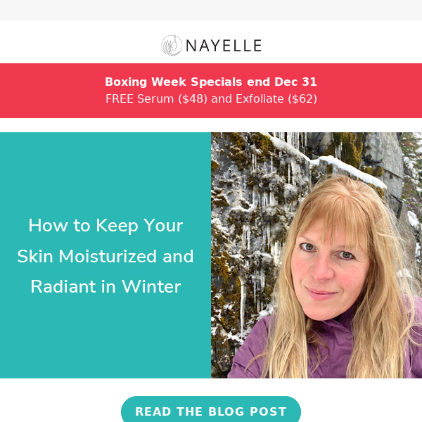 Winter: Tips for moisturized skin