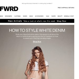 Five Instant Outfits: White Denim