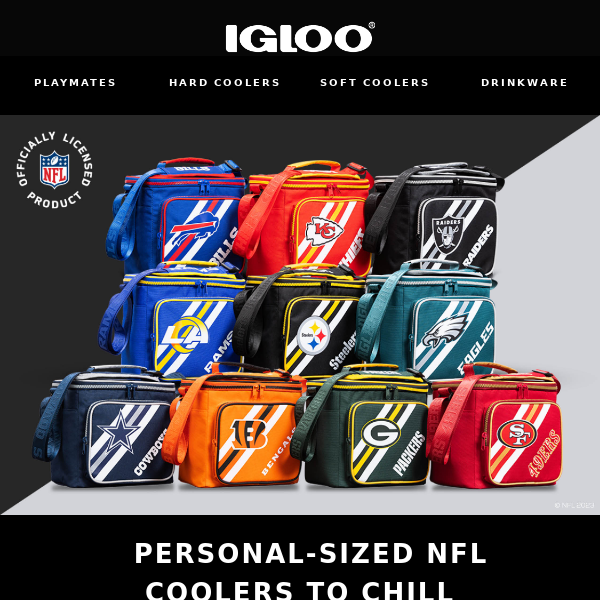 Let’s gooo! New NFL Cooler Bags to rep your team.🏈