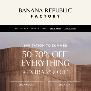 Welcome to 50-70% off everything