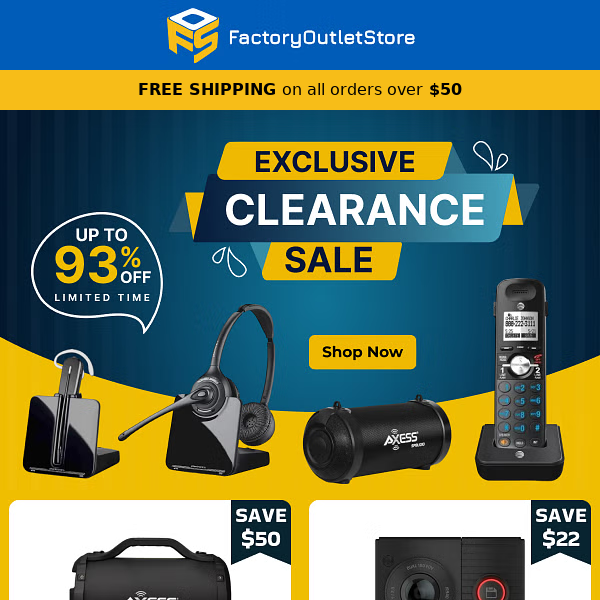 Clearance Sale - Unbelievable Prices - Up to 93% OFF