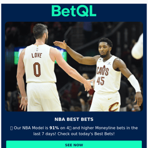 NBA Model's Best Bets