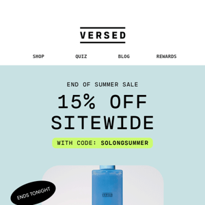 It's not over yet… 15% off ends tonight❗