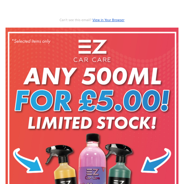 🤯 ANY 500ML FOR JUST £5.00! CODE : 5POUND