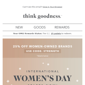 5 days only - Save 25% on women-owned brands