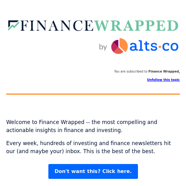 Finance Wrapped - The best in finance & investing this week