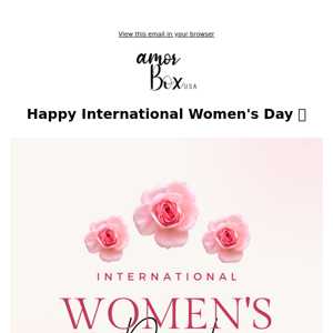 Happy Women's Day! ✨ Enjoy a Special Discount on Us 🌸