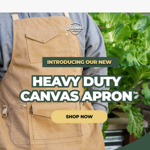 New in: Heavy Duty Canvas Apron 👉