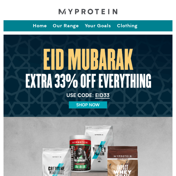 🌙 Eid sale is now live – Extra 33% off everything!