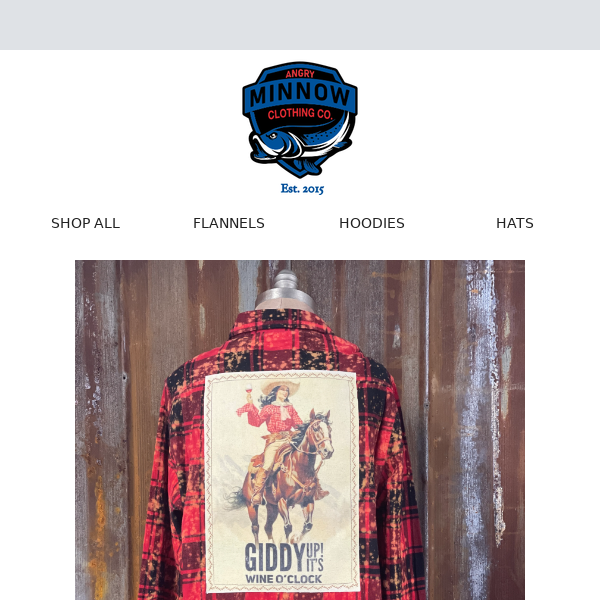 Giddy up, it's wine o'clock flannel🍷🐴 Limited Edition