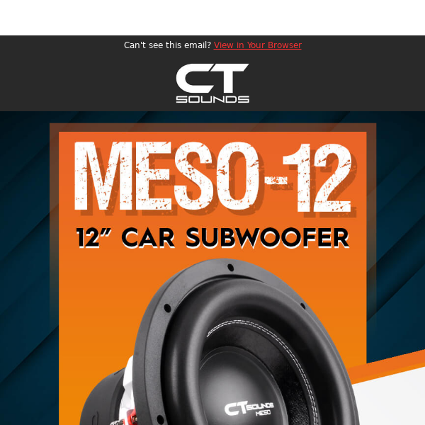 1500W RMS of Sub-Bass Destruction - Meso 12" Subwoofer