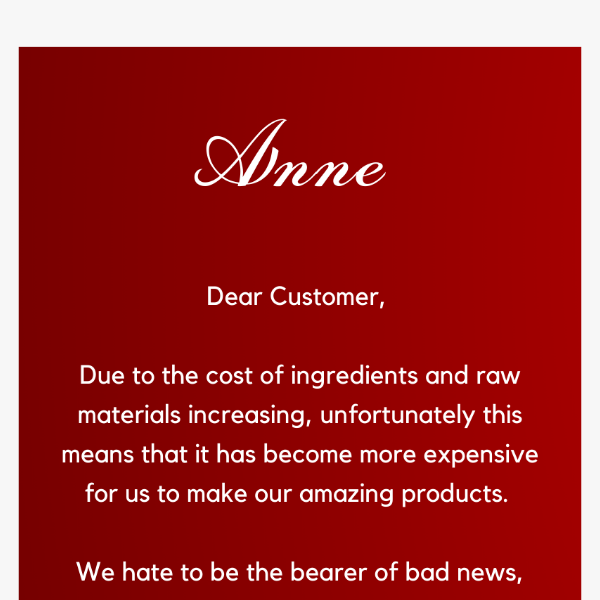 ⚠️ IMPORTANT Anne's Announcement ⚠️