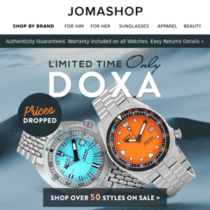 DOXA WATCHES 🟠 PRICE DROP