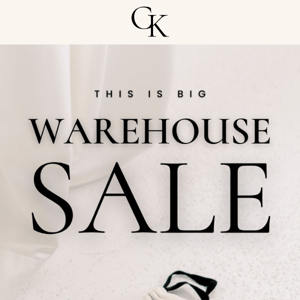 Our First Ever Warehouse SALE!