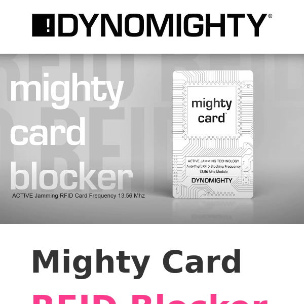 Active RFID Blocker Card