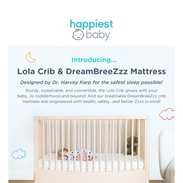 Meet Lola Crib & DreamBreeZzz Mattress ☁️