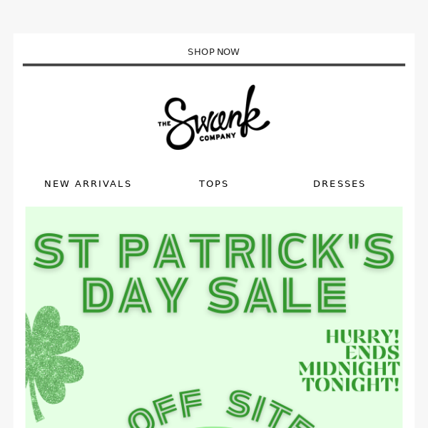 20% Off Sitewide! Today Only!! 🍀