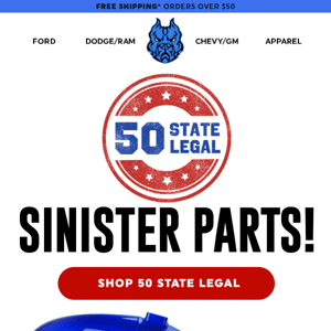 Sinister Blue® in All 50 STATES!!! 