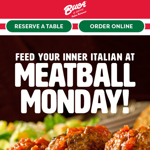 It's Meatball Monday ~ Save 50%! 🍝