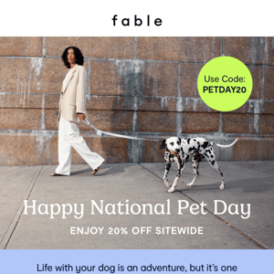 Celebrate National Pet Day
