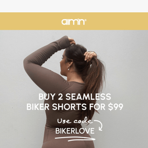 Buy 2 seamless biker shorts for $99! 🔥