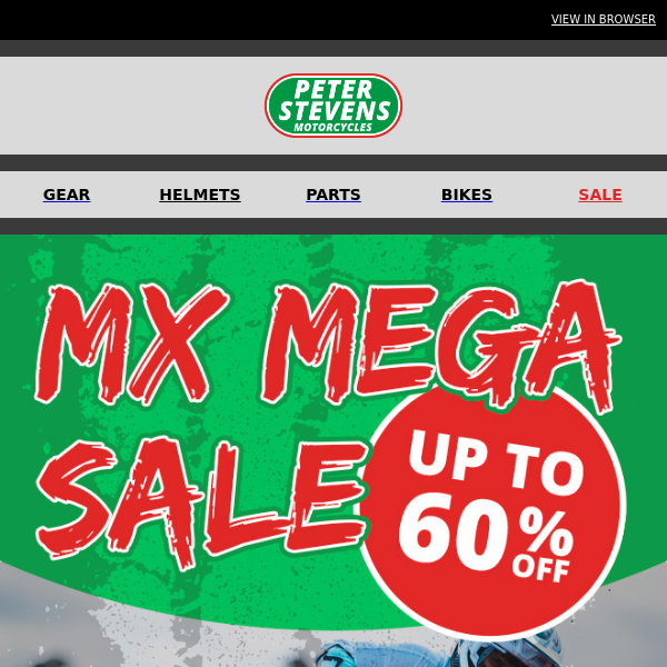 Get Up To 60% Off All MX Gear + FREE Jersey Print* - SHOP NOW!