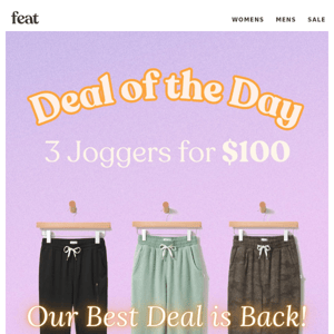 Our best (and last) Deal of the Day is Back!