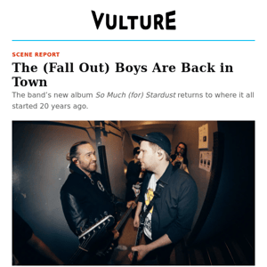 The (Fall Out) Boys Are Back in Town