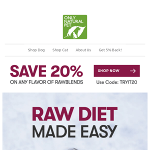Raw Food Made Easy 🍖 Try It & Save 20%! 