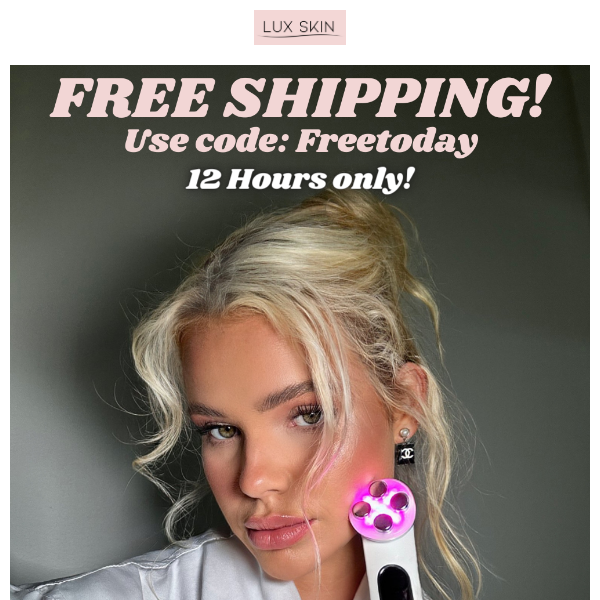 Get FREE SHIPPING Today