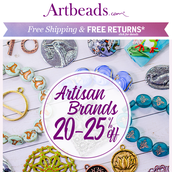 😳 20-25% Off Artisan Brands! Shop One-of-a-Kind Finds!