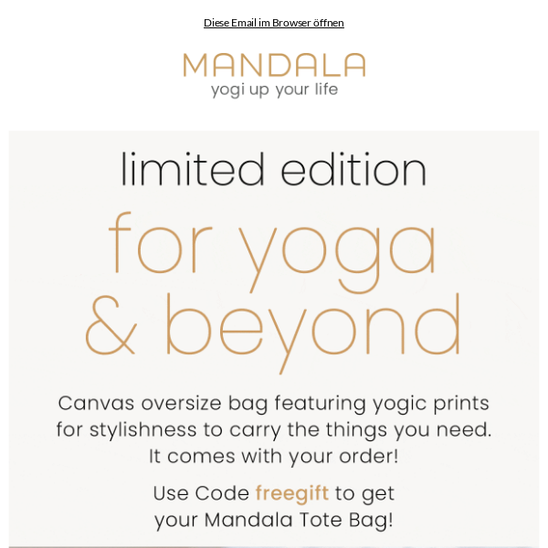 Attention Yogis: free gift with purchase 😍