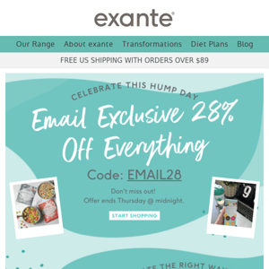 Exclusive 28% Off Everything!